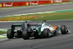 Nico Rosberg (Mercedes) und Adrian Sutil (Force India) 