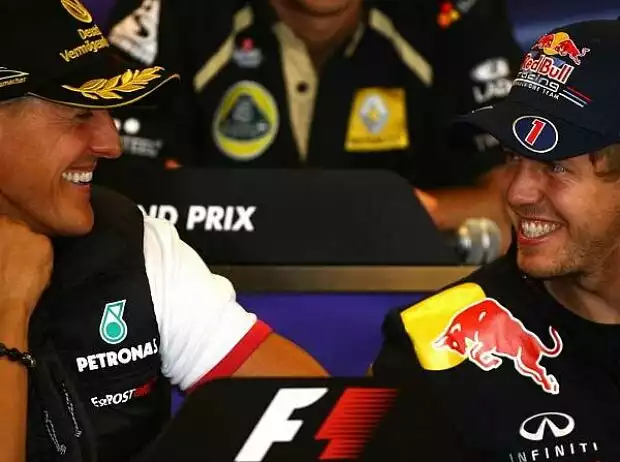 Michael Schumacher, Sebastian Vettel Titel-Bild zur News: Michael Schumacher, Sebastian Vettel
