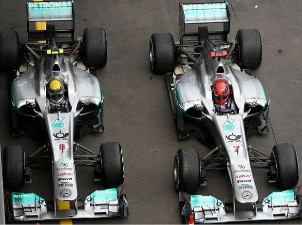 Michael Schumacher, Nico Rosberg Michael Schumacher, Nico Rosberg