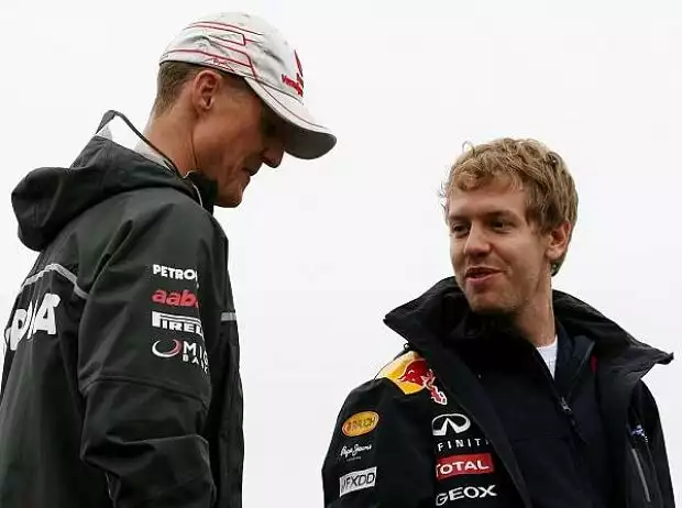 Michael Schumacher, Sebastian Vettel Titel-Bild zur News: Michael Schumacher, Sebastian Vettel
