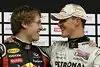 Bild zum Inhalt: Nach dem Rekordsieg: Vettel und Schumacher im Gespräch