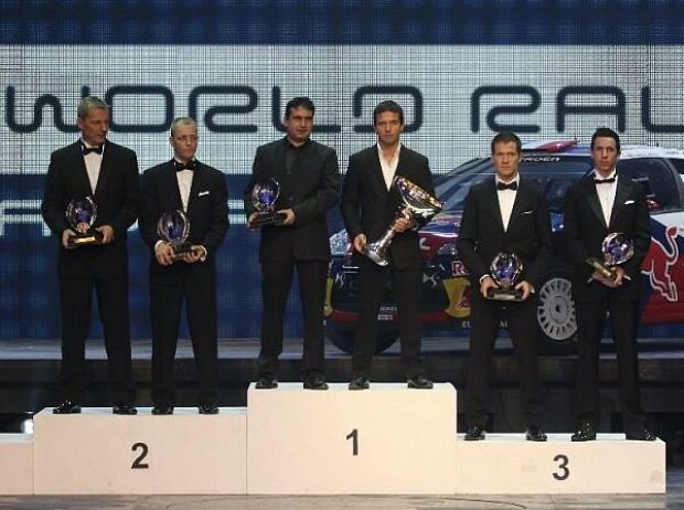 Sebastien Ogier, Sebastien Loeb, Mikko Hirvonen Sebastien Ogier, Sebastien Loeb, Mikko Hirvonen