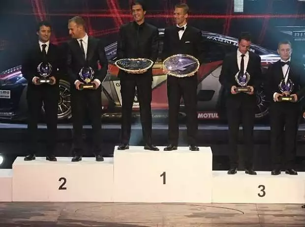 Darren Turner, Andrea Piccini, Stefan Mücke, Lucas Luhr, Michael Krumm, Christian Hohenadel Titel-Bild zur News: Darren Turner, Andrea Piccini, Stefan Mücke, Lucas Luhr, Michael Krumm, Christian Hohenadel