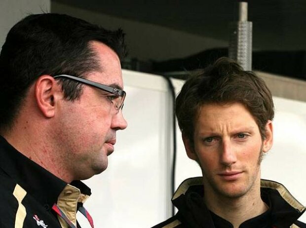 Titel-Bild zur News: Eric Boullier und Romain Grosjean