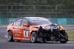 Norbert Michelisz (Zengö) nach seinem Startcrash am Hungaroring