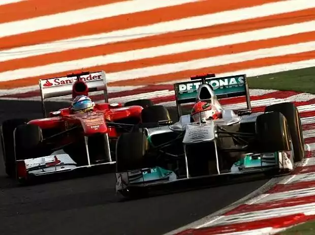 Titel-Bild zur News: Fernando Alonso, Michael Schumacher