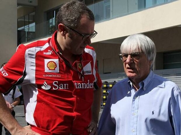 Titel-Bild zur News: Stefano Domenicali (Teamchef), Bernie Ecclestone (Formel-1-Chef)