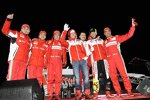 Giancarlo Fisichella, Felipe Massa, Fernando Alonso, Nicky Hayden, Valentino Rossi und Marc Gene