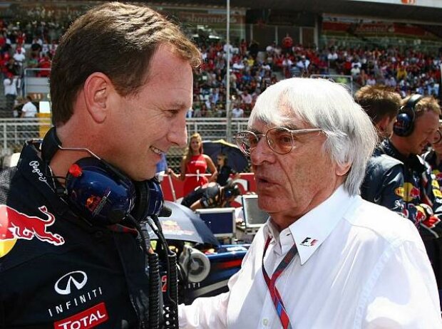Titel-Bild zur News: Christian Horner (Teamchef), Bernie Ecclestone (Formel-1-Chef)