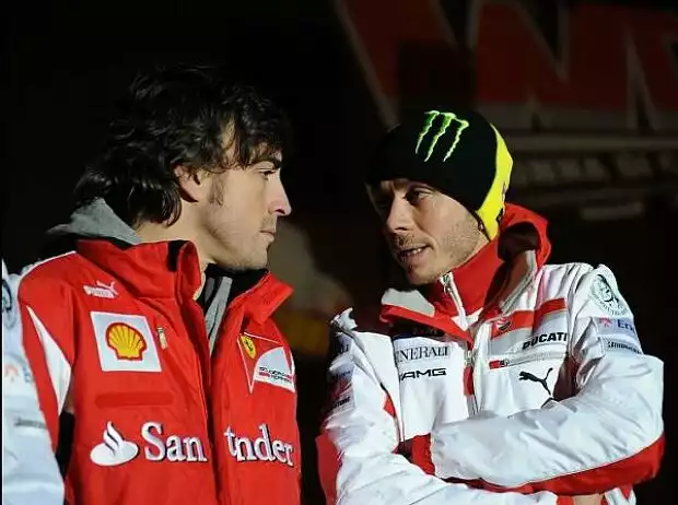 Valentino Rossi, Fernando Alonso Titel-Bild zur News: Valentino Rossi, Fernando Alonso