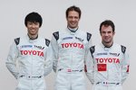 Kazuki Nakajima, Alexander Wurz und Nicolas Lapierre