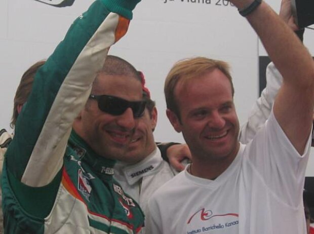 Titel-Bild zur News: Tony Kanaan und Rubens Barrichello