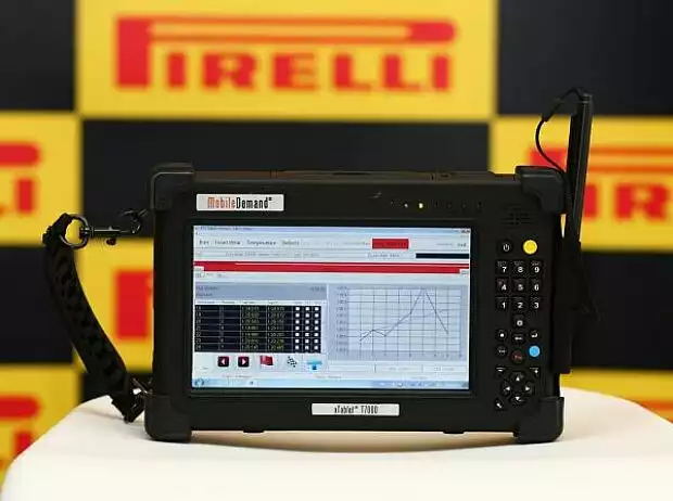 Pirelli-Datensystem mit Tablet Titel-Bild zur News: Pirelli-Datensystem mit Tablet