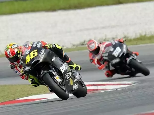 Valentino Rossi; Nicky Hayden Titel-Bild zur News: Valentino Rossi; Nicky Hayden