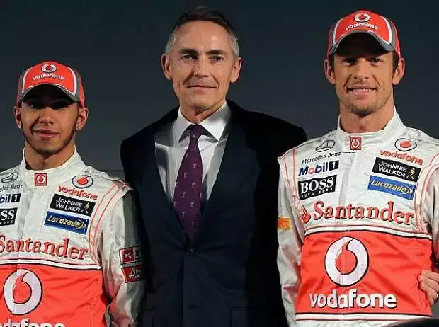Jenson Button, Martin Whitmarsh (Teamchef), Lewis Hamilton Titel-Bild zur News: Jenson Button, Martin Whitmarsh (Teamchef), Lewis Hamilton