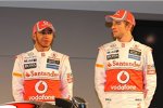 Lewis Hamilton (McLaren) Jenson Button (McLaren) 