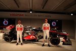 Lewis Hamilton (McLaren) Jenson Button (McLaren) 