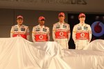 Gary Paffett, Lewis Hamilton, Jenson Button und Oliver Turvey (McLaren)