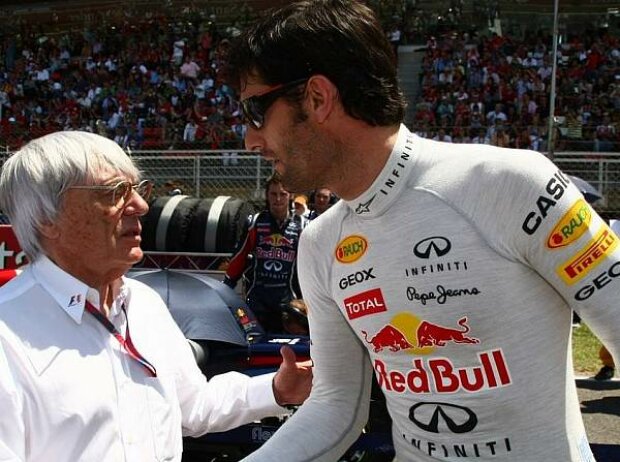 Titel-Bild zur News: Bernie Ecclestone (Formel-1-Chef), Mark Webber