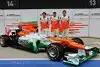 Bild zum Inhalt: In gewohnten Farben: Der neue Force India ist da