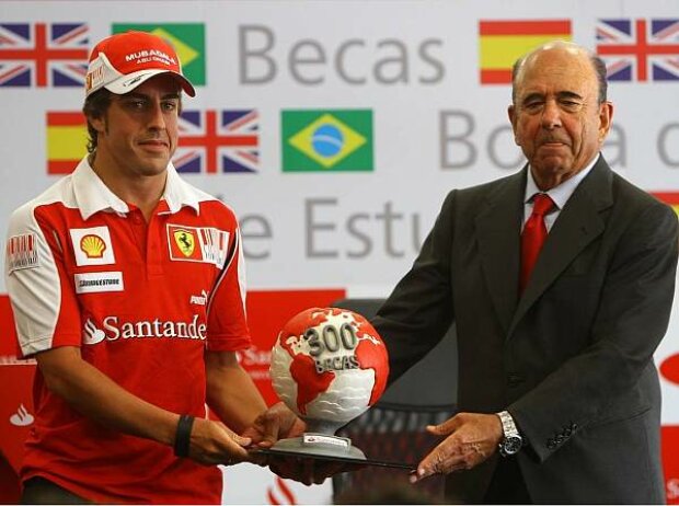 Titel-Bild zur News: Fernando Alonso und Emilio Botin