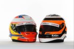 Helme von Paul di Resta und Nico Hülkenberg (Force India) 