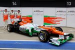 Jules Bianchi, Paul di Resta und Nico Hülkenberg (Force India)