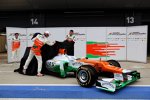 Jules Bianchi, Paul di Resta und Nico Hülkenberg (Force India)