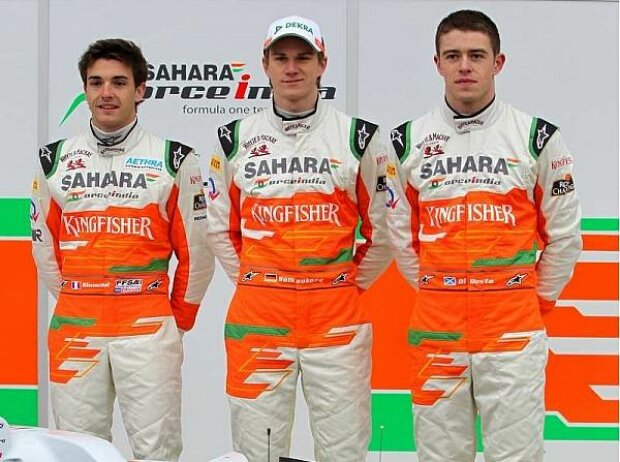 Paul di Resta, Nico Hülkenberg, Jules Bianchi