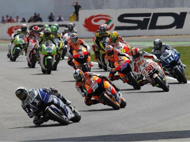 Start zum MotoGP-Rennen in Estoril 2011
