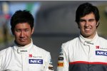 Kamui Kobayashi und Sergio Perez (Sauber) 