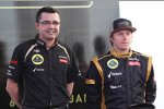 Eric Boullier (Teamchef) und Kimi Räikkönen (Lotus) 