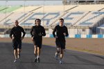 Paul di Resta (Force India) mit seinen Cousins Marino und Dario Franchitti (Indy-500-Sieger)