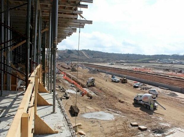 Titel-Bild zur News: Baufortschritt am Circuit of The Americas in Austin