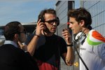 Nicolas Todt mit Jean-Eric Vergne (Toro Rosso) und Jules Bianchi (Force India) 