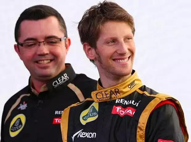 Eric Boullier, Romain Grosjean Titel-Bild zur News: Eric Boullier, Romain Grosjean