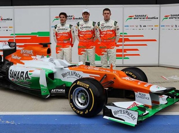 Paul di Resta, Nico Hülkenberg, Jules Bianchi