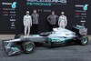 Bild zum Inhalt: Mercedes: Erster Eindruck vom F1 W03 positiv