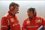 Steve Clark und Hirohide Hamashima (Ferrari)