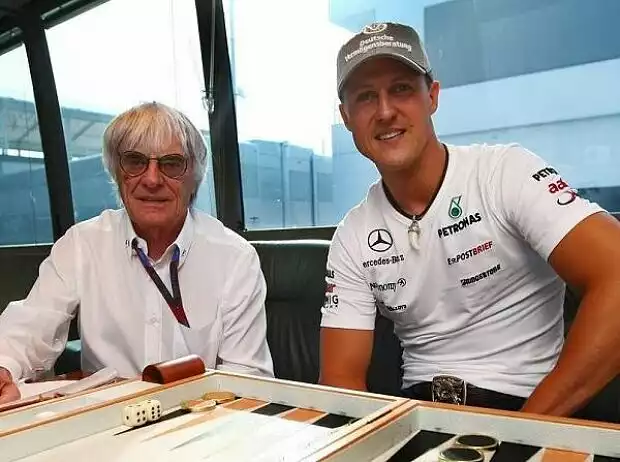 Bernie Ecclestone (Formel-1-Chef), Michael Schumacher Titel-Bild zur News: Bernie Ecclestone (Formel-1-Chef), Michael Schumacher