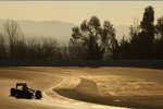 Jean-Eric Vergne (Toro Rosso) in der Morgensonne in Barcelona 