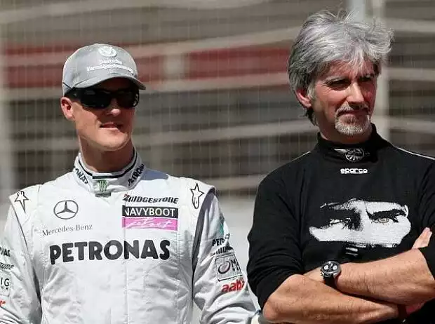 Michael Schumacher und Damon Hill Titel-Bild zur News: Michael Schumacher und Damon Hill