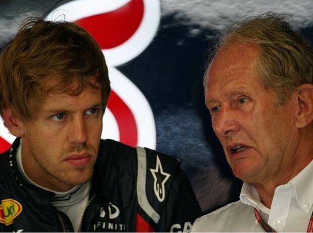 Titel-Bild zur News: Helmut Marko (Motorsportchef), Sebastian Vettel