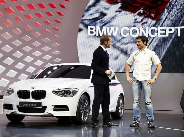 Bruno Spengler und der BMW Concept M135i in Genf Bruno Spengler und der BMW Concept M135i in Genf