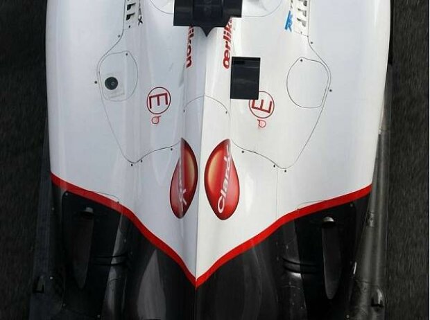 Auspuffführung beim Sauber C31 Auspuffführung beim Sauber C31