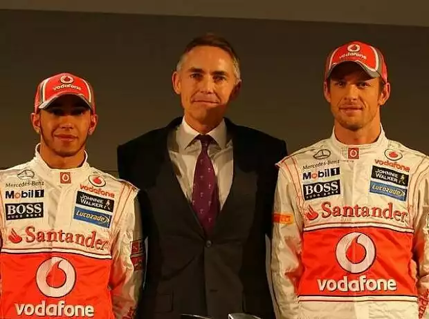 Jenson Button, Martin Whitmarsh (Teamchef), Lewis Hamilton Titel-Bild zur News: Jenson Button, Martin Whitmarsh (Teamchef), Lewis Hamilton