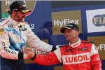 Yvan Muller (Chevrolet) und Gabriele Tarquini (Lukoil) 