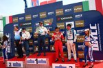 Yvan Muller (Chevrolet), Robert Huff (Chevrolet), Gabriele Tarquini (Lukoil), Pepe Oriola (Tuenti) 