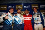 Robert Huff (Chevrolet), Yvan Muller (Chevrolet), Gabriele Tarquini (Lukoil), Pepe Oriola (Tuenti) 
