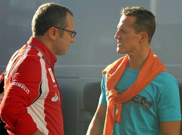 Stefano Domenicali (Teamchef), Michael Schumacher